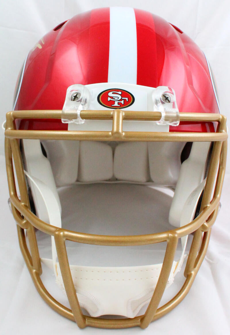 George Kittle San Francisco 49ers Autographed Riddell Flash
