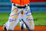 Alex Bregman Signed Houston Astros 16x20 Celebration Photo w/Insc.-BeckettW Hologram *Blue