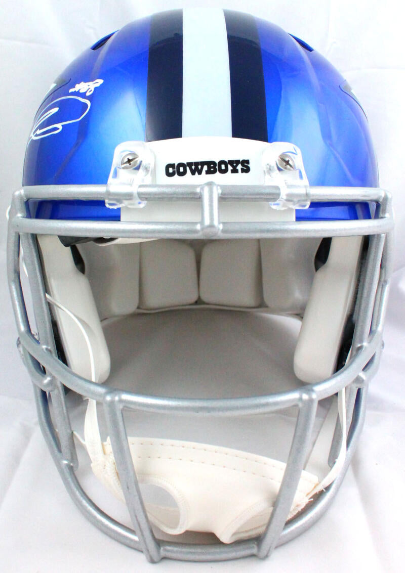 CeeDee Lamb Signed Dallas Cowboys Speed Full Size Flash NFL Helmet