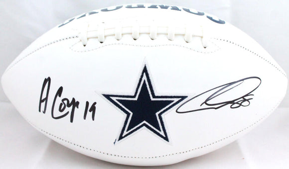 Amari Cooper/CeeDee Lamb Autographed Dallas Cowboys Logo Football-BAW/Fanatics