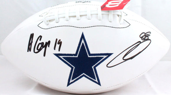 Amari Cooper/CeeDee Lamb Autographed Dallas Cowboys Wilson Logo Football-BAW/Fanatics