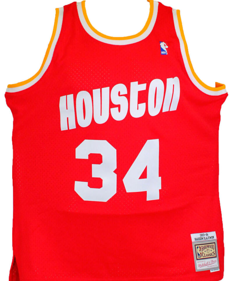 Hakeem Olajuwon Houston Rockets Mitchell & Ness Hardwood Classics Swingman  Jersey - Red