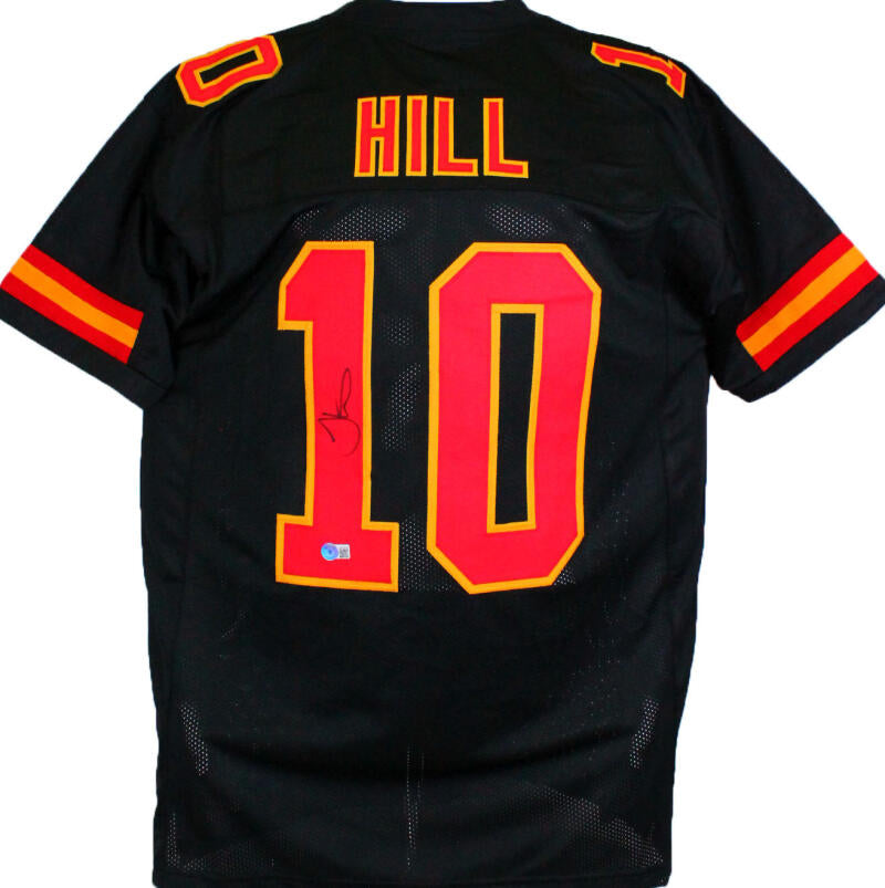 Tyreek Hill Autographed Black Pro Style Jersey - Beckett W Hologram *B –  The Jersey Source