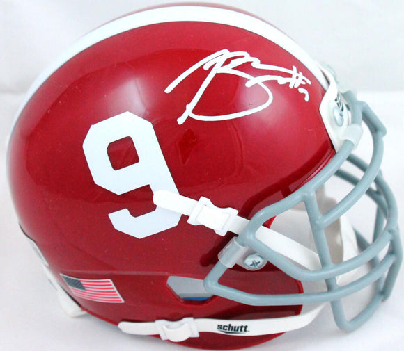 Bryce Young Autographed Alabama Crimson Tide Schutt Mini Helmet-Beckett W Hologram *White