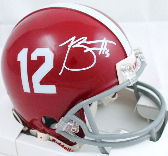 Bryce Young Autographed Alabama Crimson Tide Mini Helmet-Beckett W Hologram *White