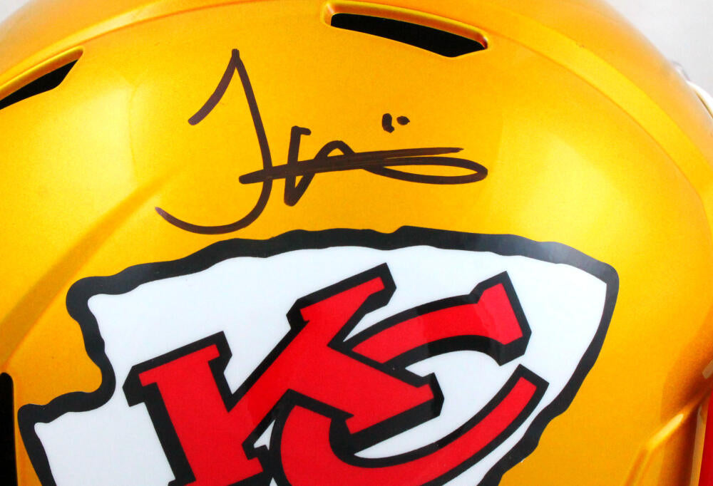 Tyreek Hill Autographed KC Chiefs Flash Mini Helmet-Beckett W