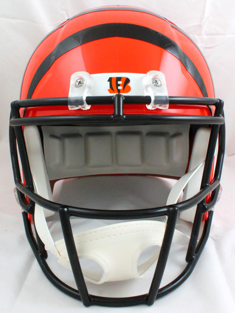 Ja'Marr Chase Autographed Cincinnati Bengals Lunar Eclipse Mini Helmet  Beckett Witnessed