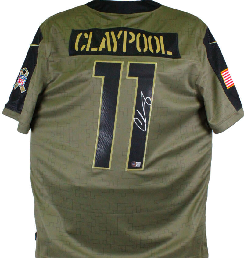 The Jersey Source Chase Claypool Pittsburgh Steelers Autographed Nike 2021 Salute to Service Limited Player Jersey-Beckett W Hologram