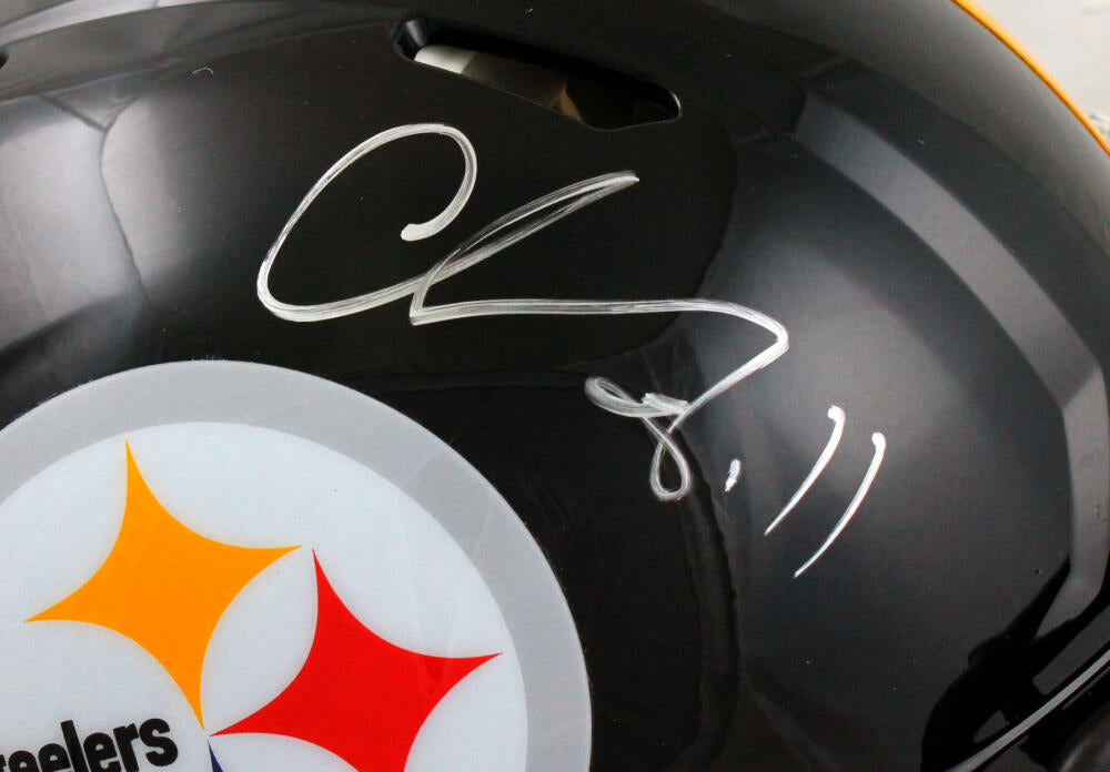 Chase Claypool Autographed Pittsburgh Steelers Speed Mini Helmet Beckett  34910