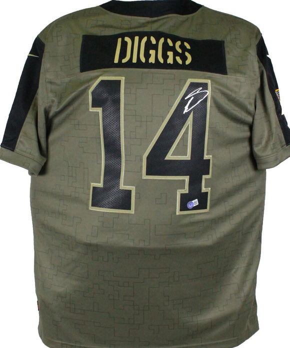 Stefon Diggs Buffalo Bills Autographed Nike 2021 Salute To Service Limited Player Jersey-Beckett W Hologram