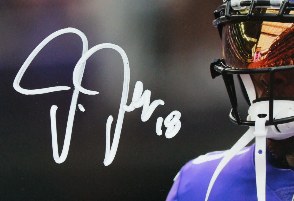 Justin Jefferson Autographed Minn. Vikings 8x10 Taunting Photo - Becke –  The Jersey Source