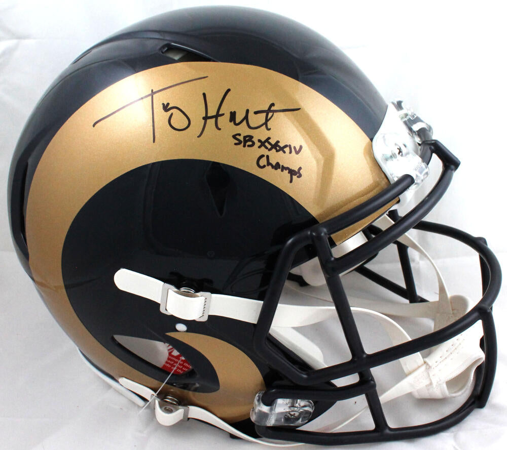 Torry Holt St. Louis Rams Autographed Riddell 2000-2016