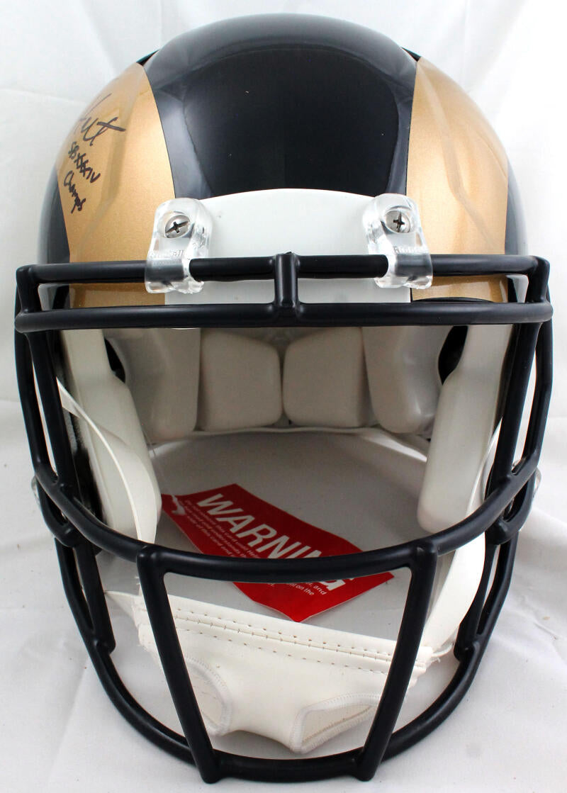 Torry Holt St. Louis Rams Autographed Riddell 2000-2016