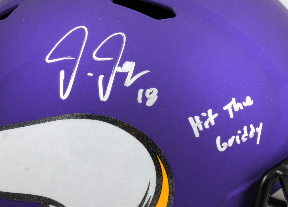 Justin Jefferson Signed Vikings Jersey Inscribed The Griddy (Beckett  Hologram)