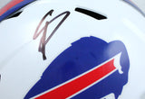 Stefon Diggs Autographed Buffalo Bills 2021 F/S Speed Helmet-Beckett W Hologram *Black Image 2