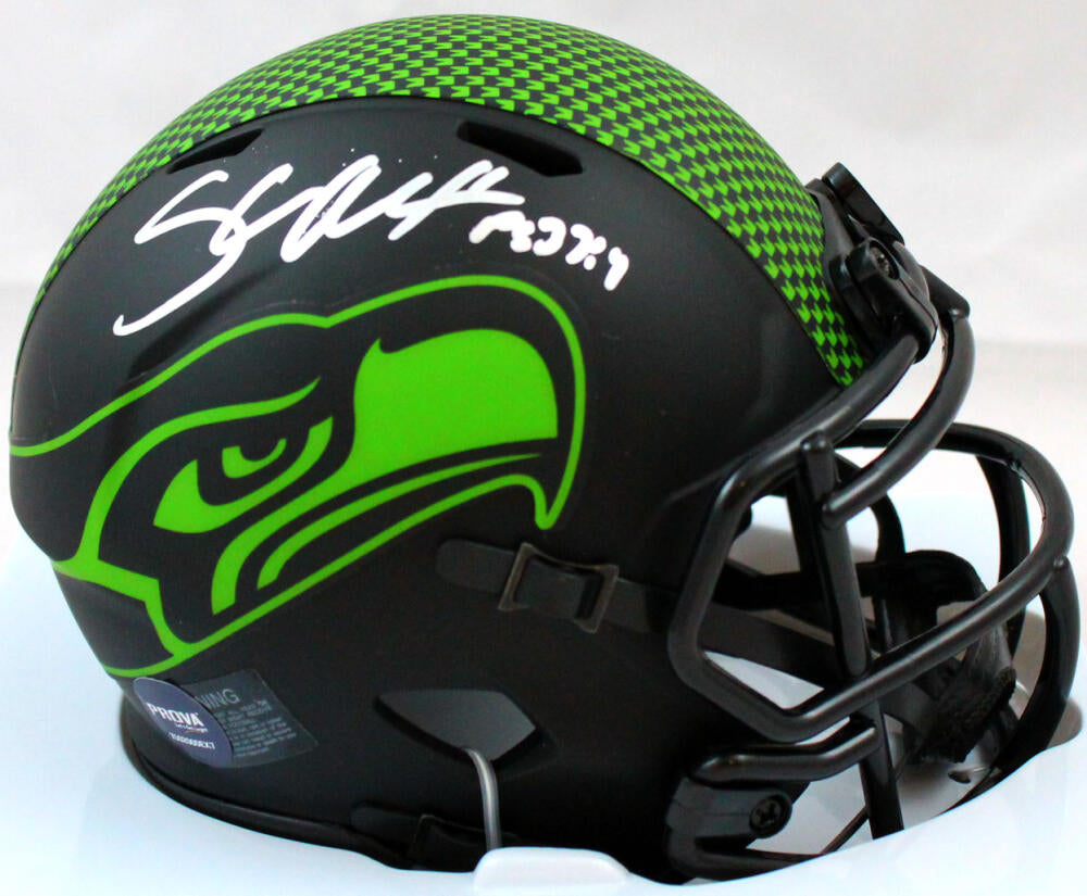 Shaun Alexander Autographed Seattle Seahawks Eclipse Speed Mini Helmet –  The Jersey Source