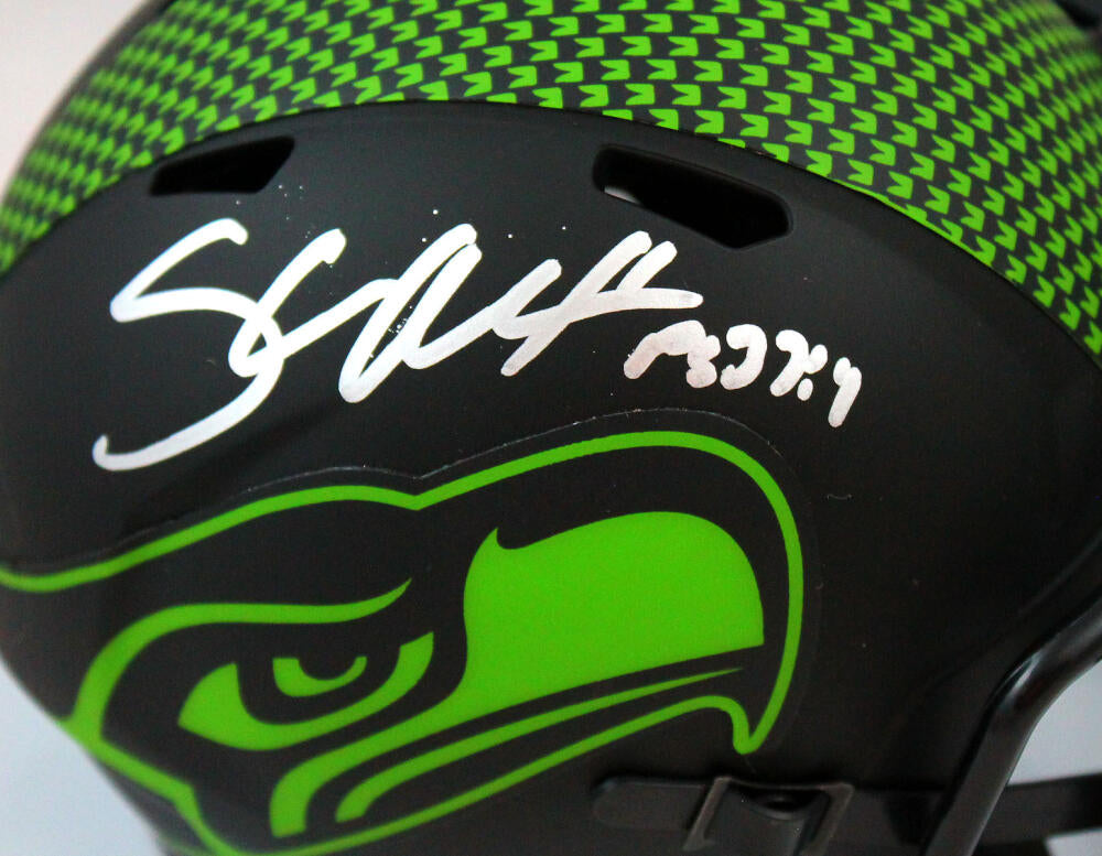 Shaun Alexander Autographed Seattle Seahawks F/S Eclipse Speed Helmet- –  The Jersey Source