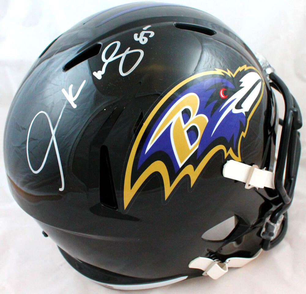 Derrick Mason Signed Baltimore Ravens F/S Eclipse Speed Helmet- Becket –  The Jersey Source