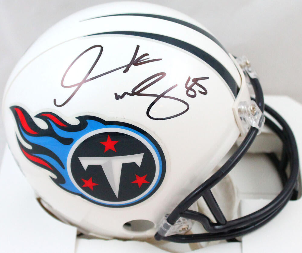 Derrick Mason Autographed Tennessee Titans Jersey –