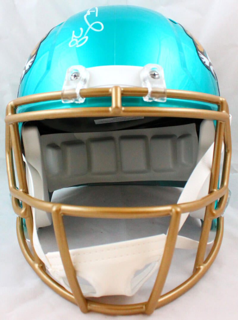 Fred Taylor Signed Jacksonville Jaguars Riddell Speed Mini Helmet - JSA