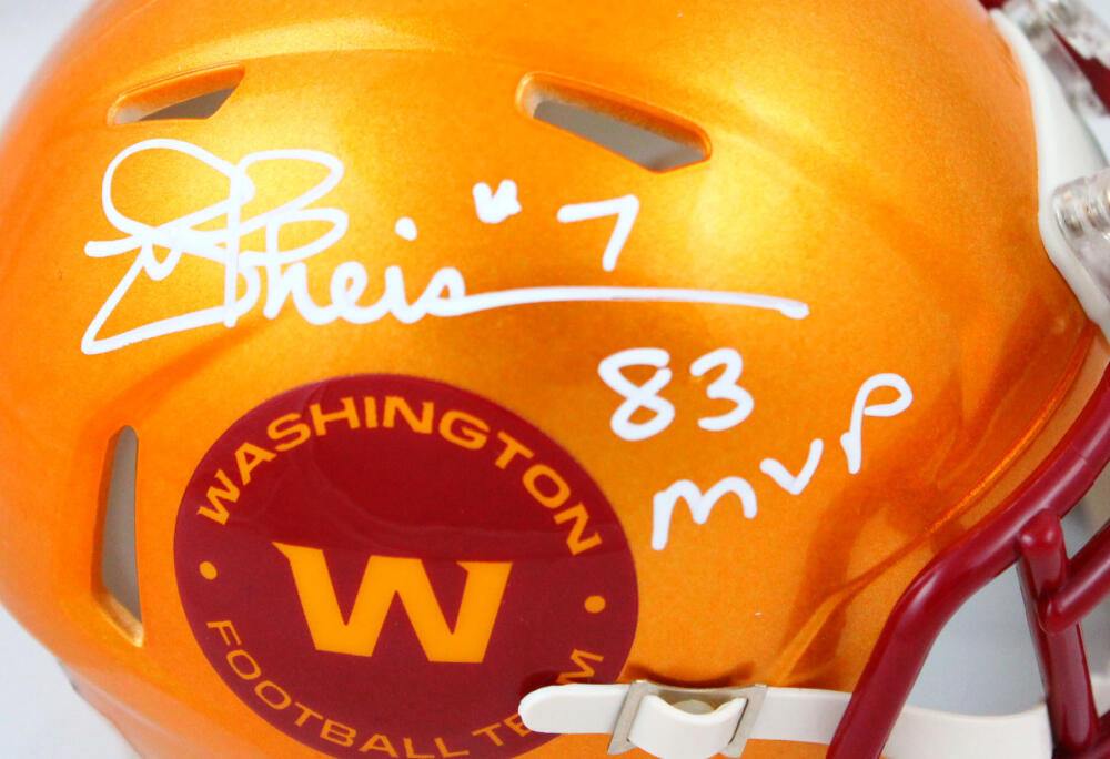 Joe Theismann Signed WFT Flash Speed Mini Helmet w/83 MVP-Beckett W Ho –  The Jersey Source