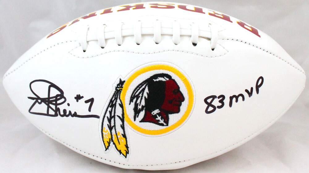 Joe Theismann Autographed Washington Logo Football w/83 MVP-Beckett W – The  Jersey Source