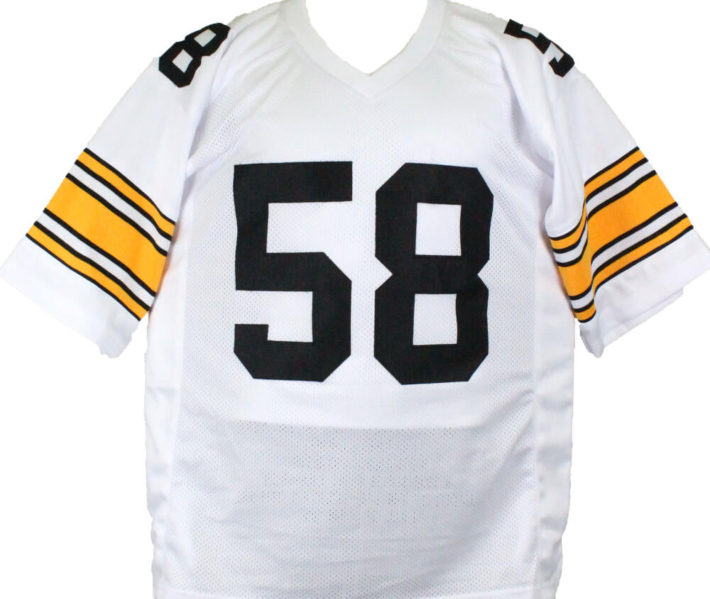 Jack Lambert Autographed White Pro Style STAT Jersey-Beckett W Hologra –  The Jersey Source