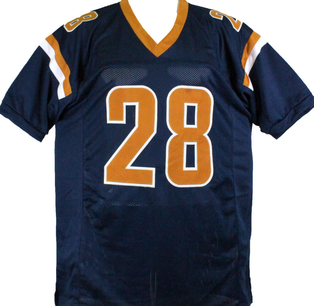 Marshall Faulk Autographed Blue/Gold Pro Style Jersey-Beckett W