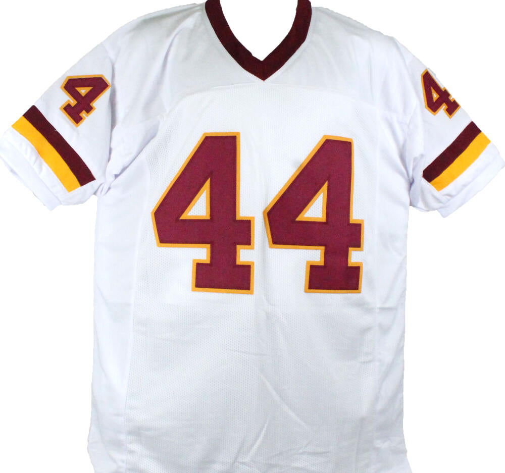 John Riggins Autographed White Pro Style Jersey w/2 Insc.- Beckett W  Hologram *Silver