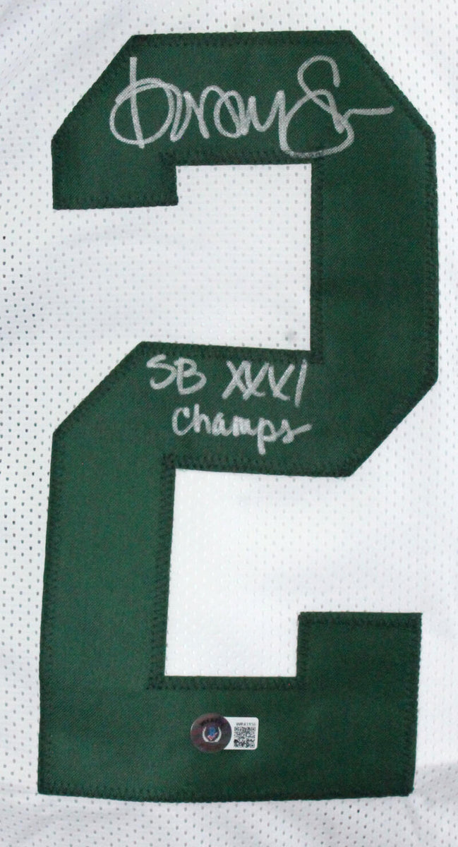 Dorsey Levens SB XXXI Champs Signed Green Bay Packers Custom