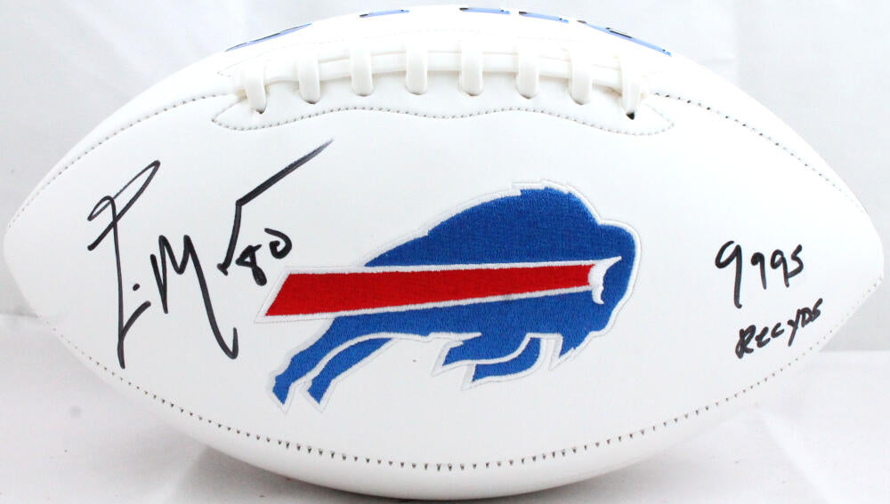 Eric Moulds Autographed Buffalo Bills Logo Football w/Insc.-Beckett W – The  Jersey Source