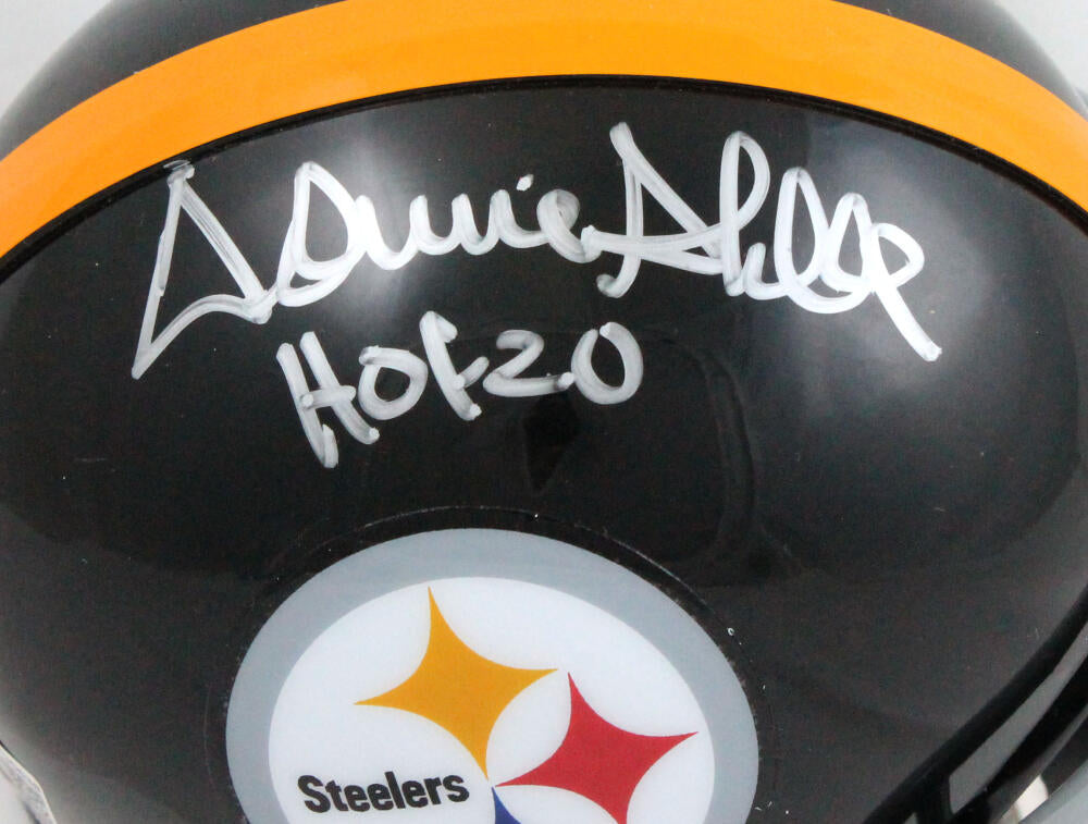 Donnie Shell HOF Autographed/Inscribed Speed Mini Helmet Steelers