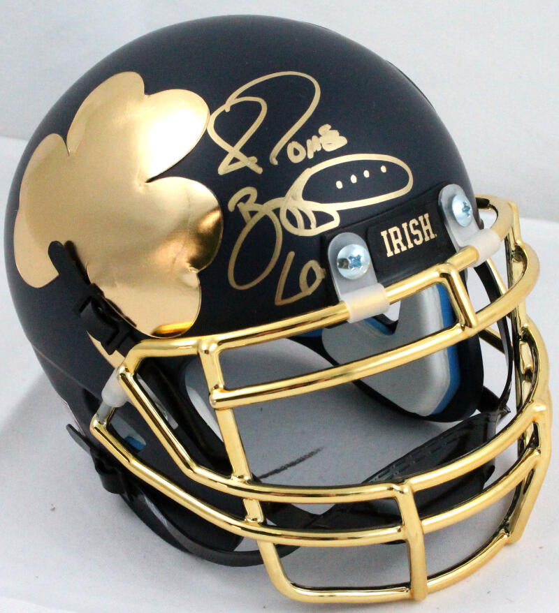 Jerome Bettis Notre Dame Fighting Irish Autographed Authentic Riddell  Replica Helmet