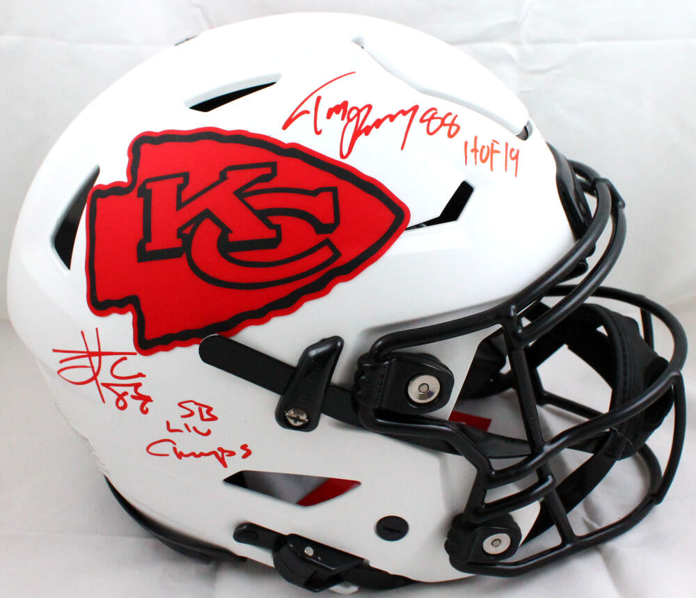 Denver Autographs Travis Kelce Signed Kansas City Chiefs Authentic Lunar Speed Flex Helmet BAS