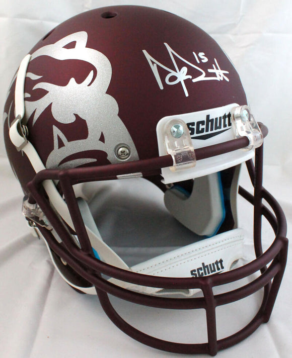 Dak Prescott Autographed F/S Mississippi State Bulldogs Schutt Replica Helmet-Beckett W Hologram Image 1
