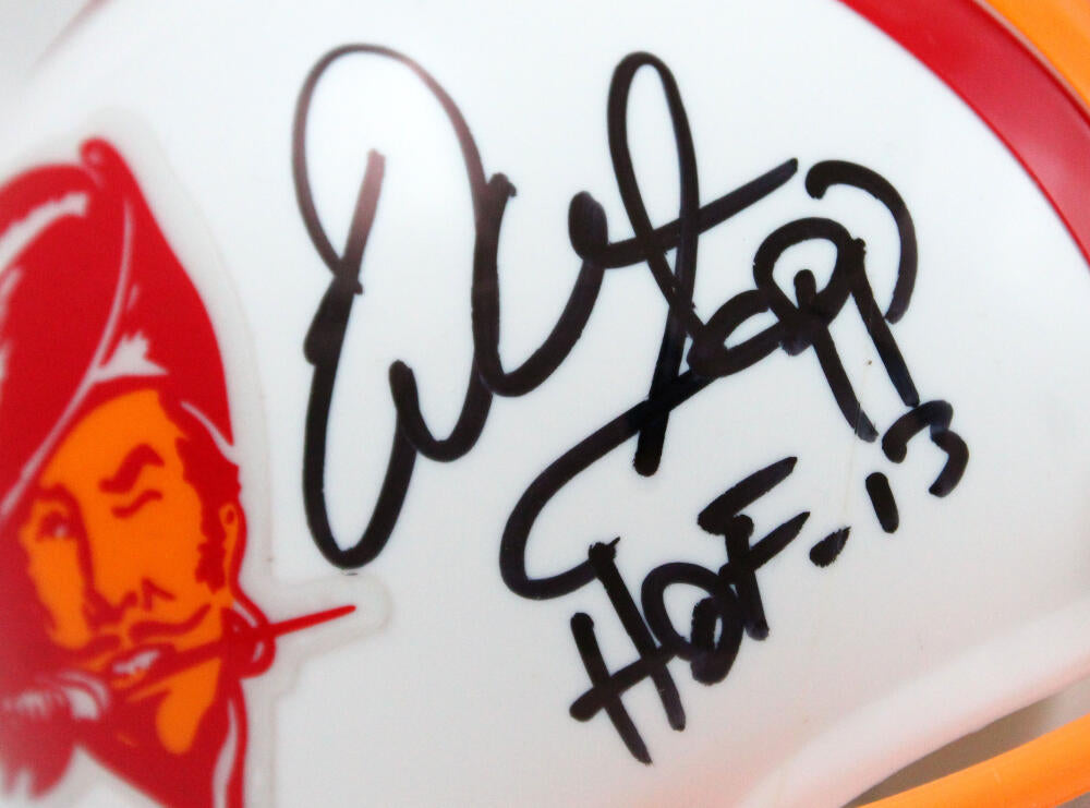 : Warren Sapp Autographed Buccaneers 76-96 Speed Mini