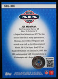 2011 Topps SB Legends #SBL XIX Joe Montana 49ers Autograph Beckett Authenticated  Image 2