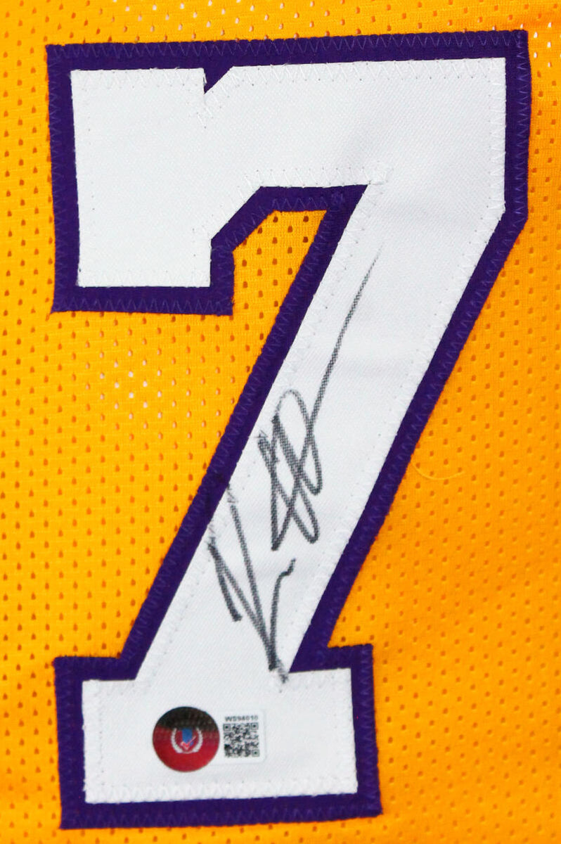 Los Angeles Lakers Ron Artest Autographed Pro Style Yellow Jersey