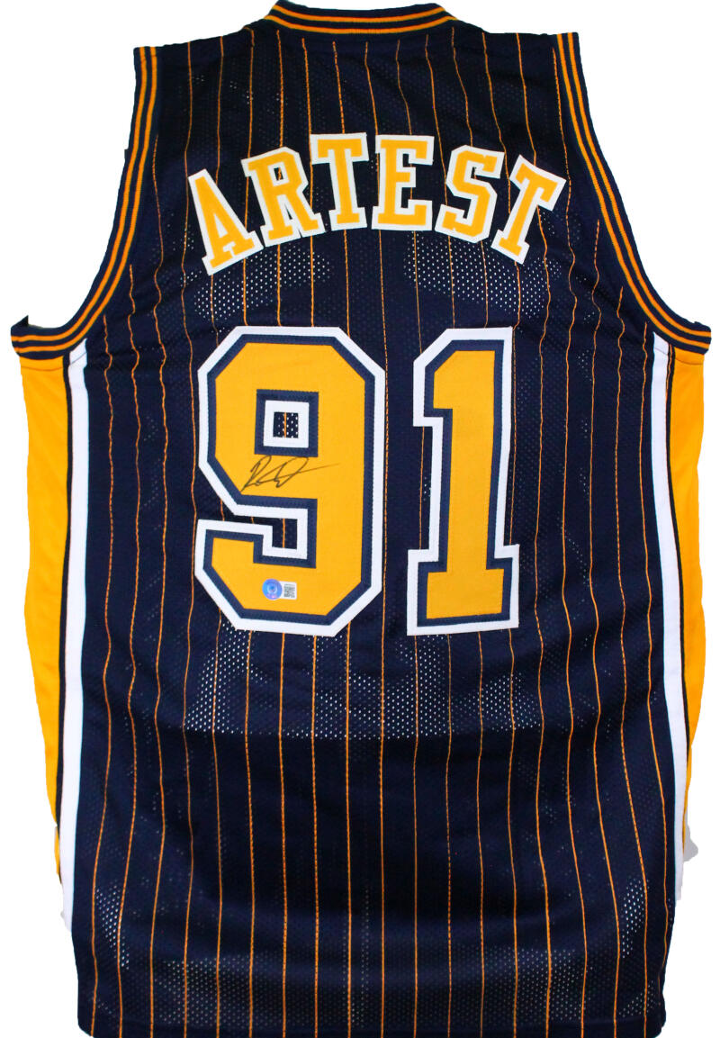 Ron Artest Autographed Blue Indiana Jersey-Beckett W Hologram *Black – The  Jersey Source