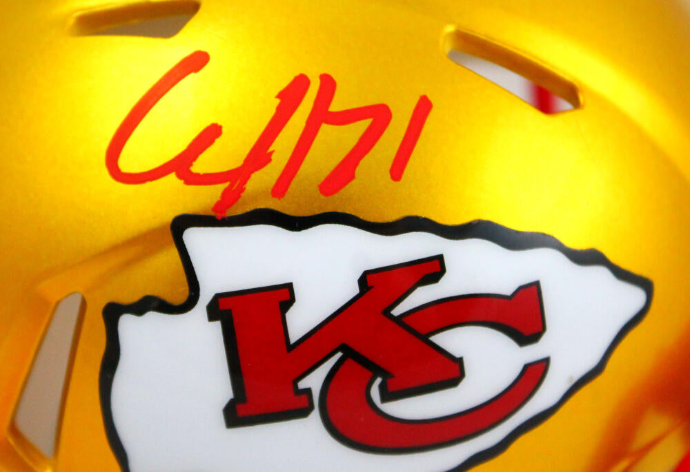 Clyde Edwards-Helaire Autographed KC Chiefs Speed Flash Mini Helmet-Be –  The Jersey Source