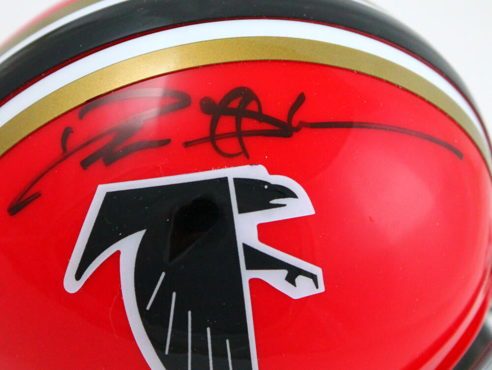 Deion Sanders Autographed Atlanta Falcons 66-69 TB Mini Helmet-Beckett –  The Jersey Source