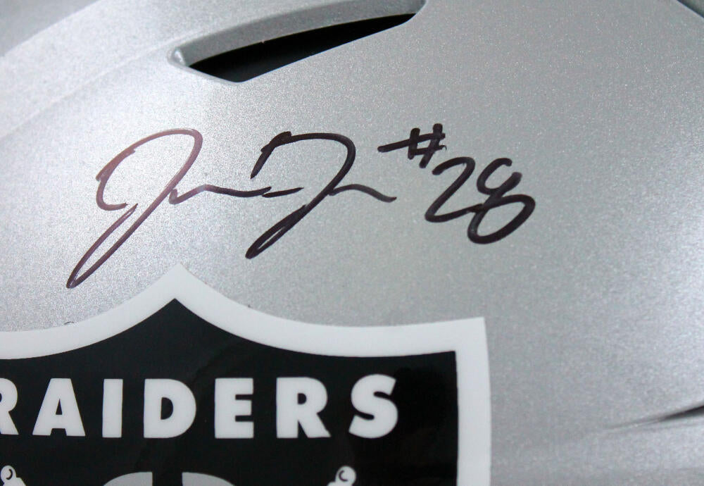 Josh Jacobs Autographed Las Vegas Raiders Riddell Speed Flex Helmet W/ -  Famous Ink