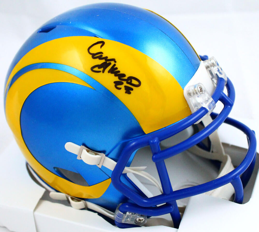 Cam Akers Autographed Los Angeles Rams 2020 Speed Mini Helmet-Beckett – The  Jersey Source