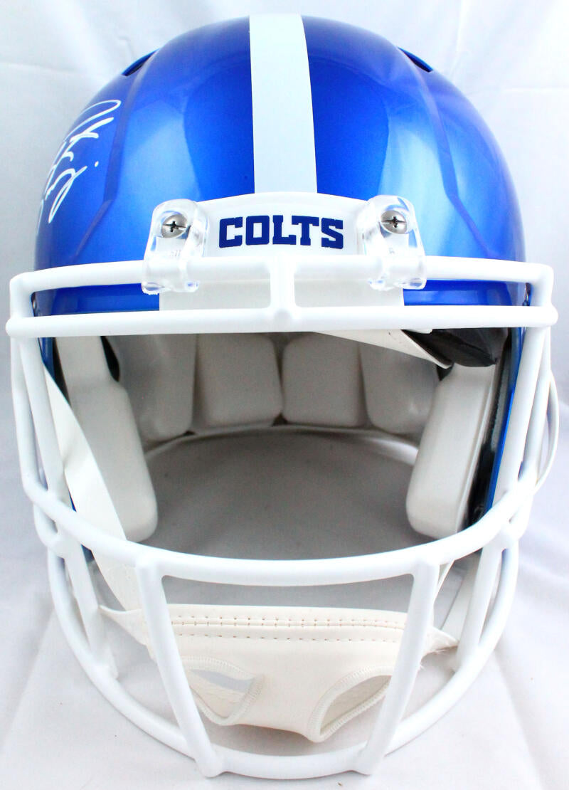 Peyton Manning Autographed Indianapolis Colts Flash Authentic Full