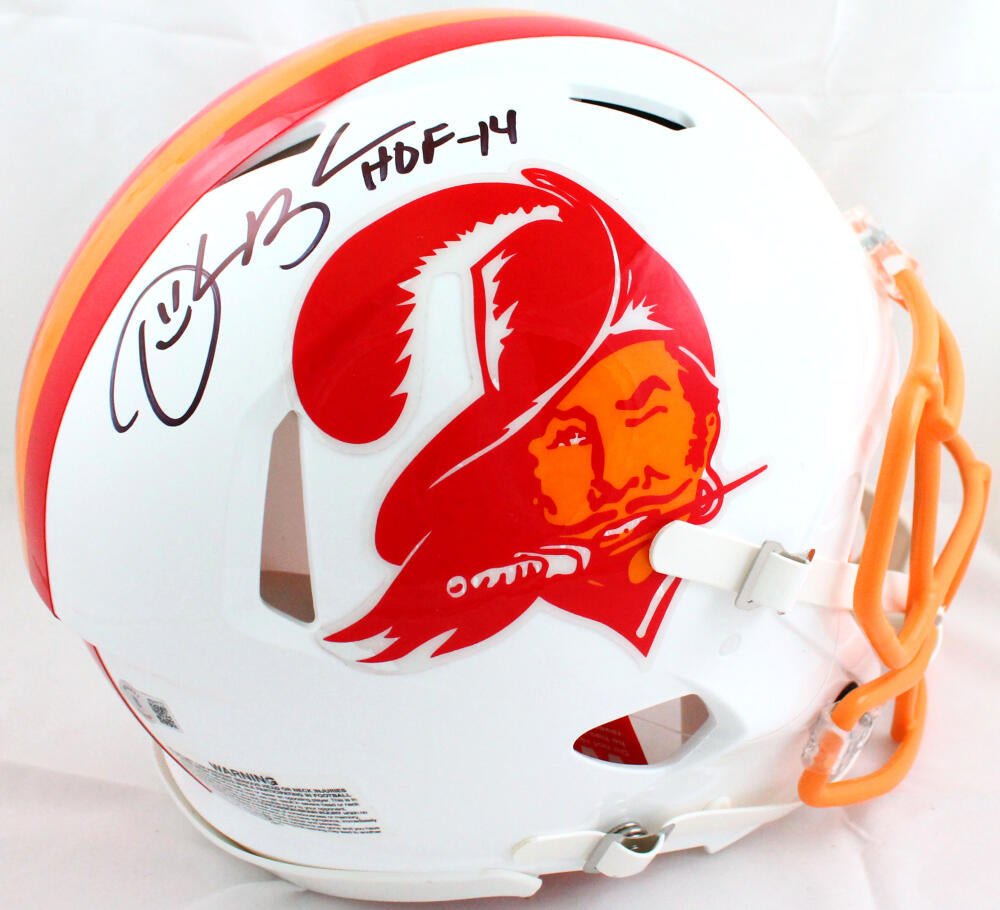 Derrick Brooks Signed Buccaneers 76-96 F/S Speed Authentic Helmet