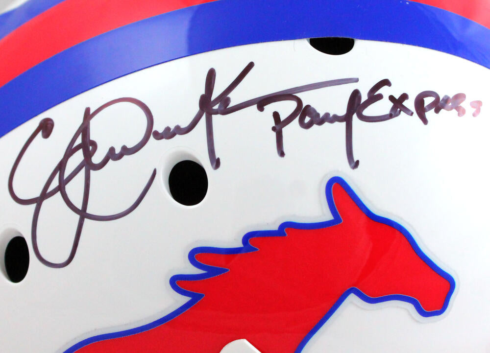 Eric Dickerson Signed SMU Mustangs Jersey Inscribed Pony Express