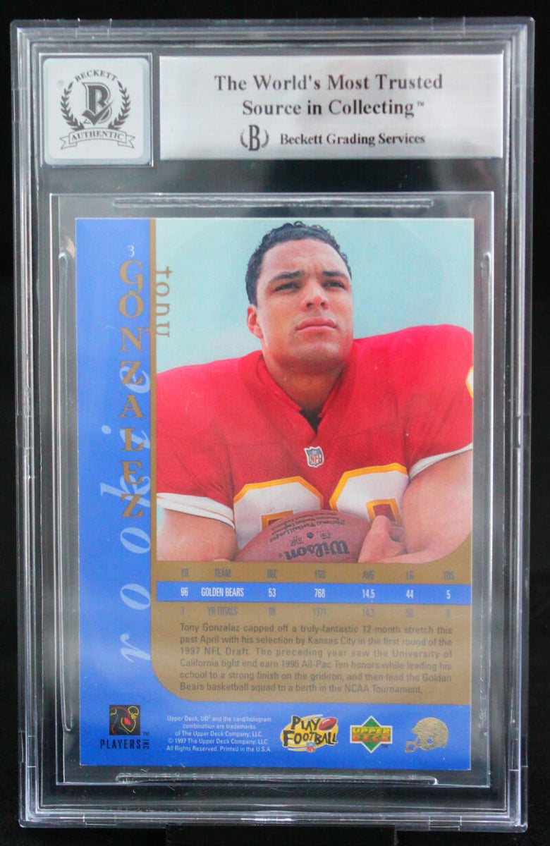 Tony Gonzalez Framed Signed Jersey Beckett Autographed Kansas City Chiefs