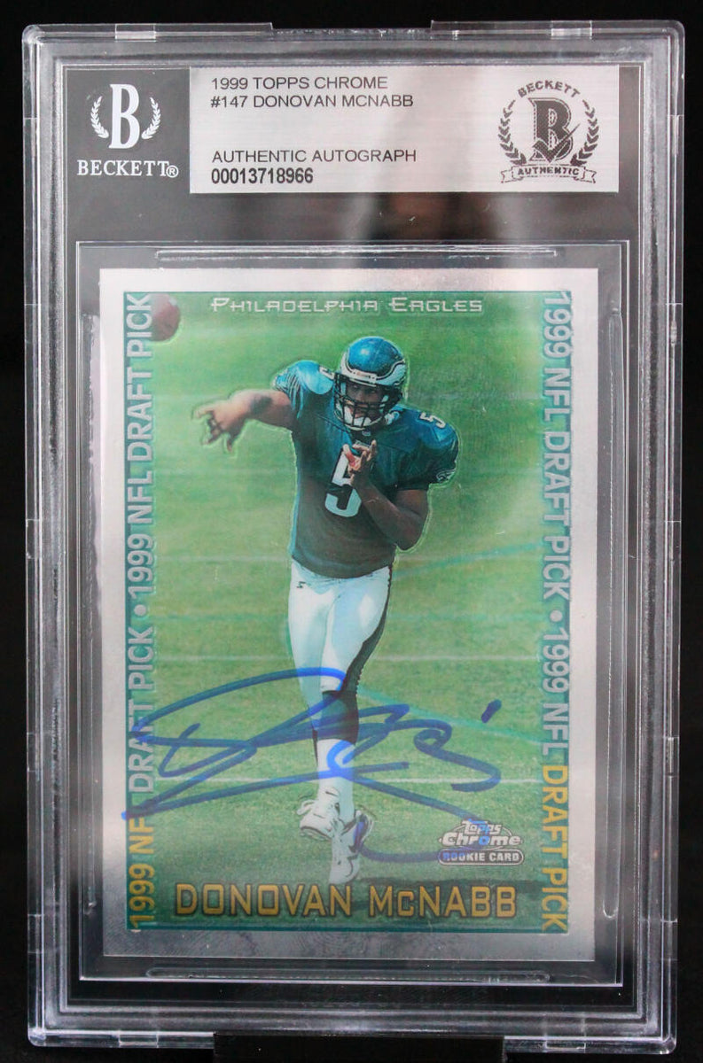 1999 Topps Chrome #147 Donovan McNabb Auto Eagles Autograph Beckett Au –  The Jersey Source