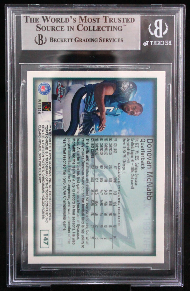 1999 Topps Chrome #147 Donovan McNabb Auto Eagles Autograph Beckett Au –  The Jersey Source