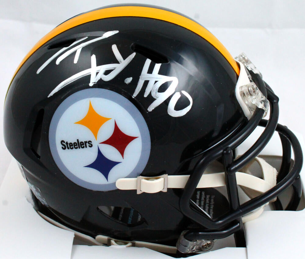 Pittsburgh Steelers T.J. Watt Autographed Flash Speed Mini Helmet